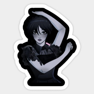 wednesday addams Sticker